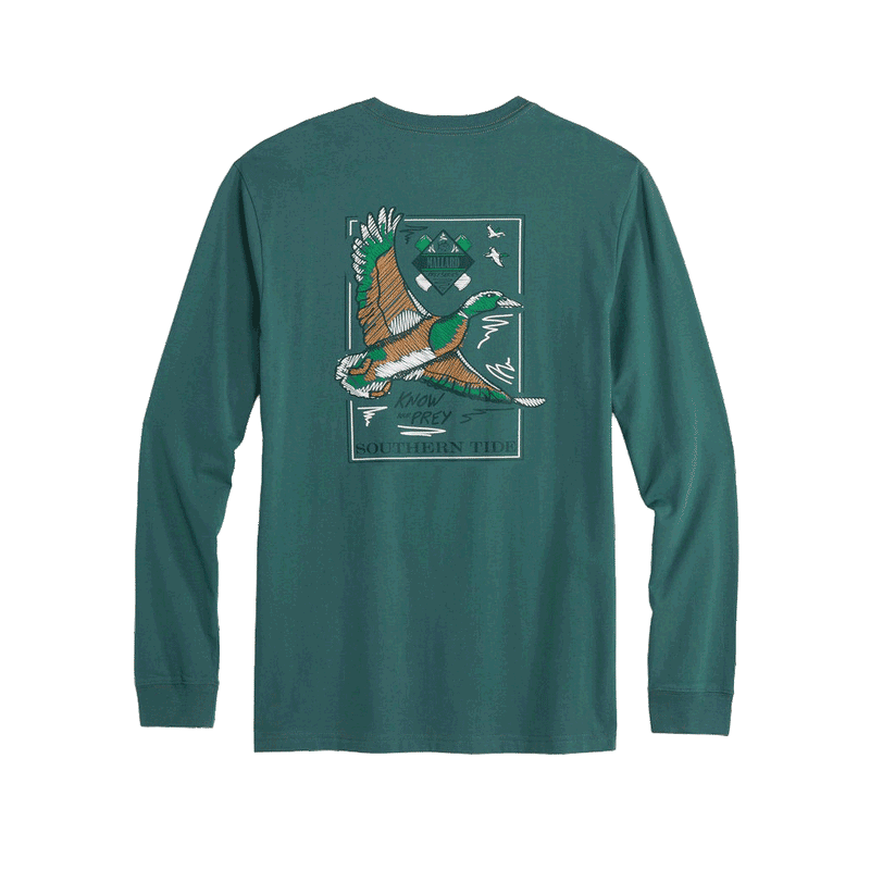 Know Your Prey Mallard Long Sleeve Tee Shirt by Southern Tide - Country Club Prep