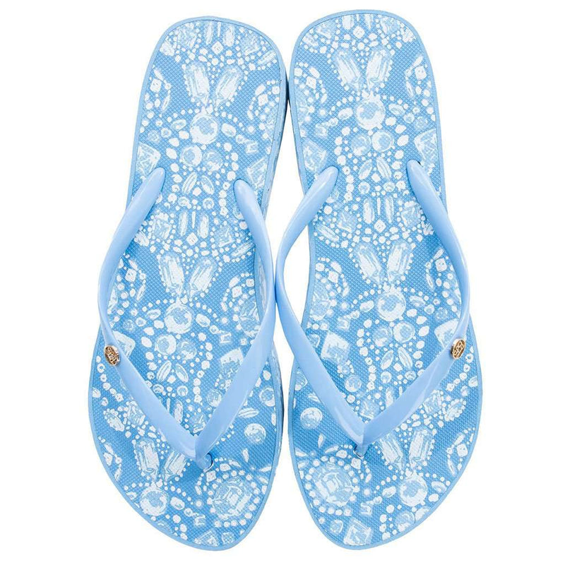 Printed Flip Flops in You're A Gem by Lauren James - Country Club Prep