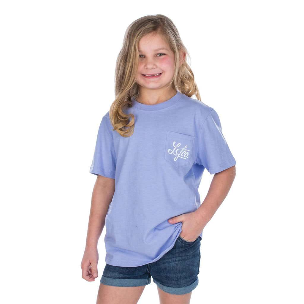 Youth Life is Golden Tee in Lilac Flower by Lauren James - Country Club Prep