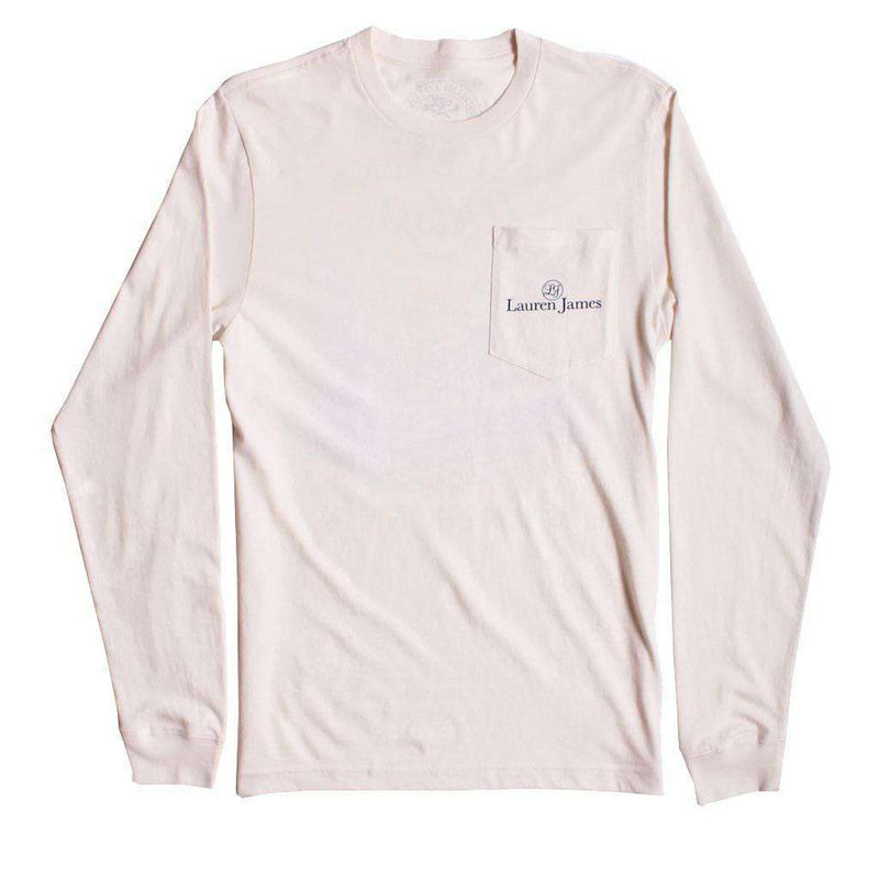 Fall Back Long Sleeve Tee in Ivory by Lauren James - Country Club Prep