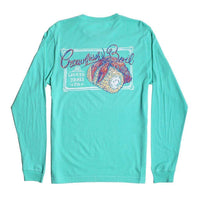 Crawfish Boil Long Sleeve Tee in Seafoam by Lauren James - Country Club Prep