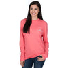 Meet me on the Mountain Long Sleeve Tee in Coral by Lauren James - Country Club Prep