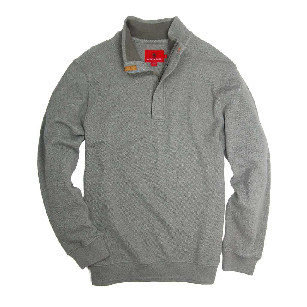 Leland Pullover in Flint Grey by Southern Proper - Country Club Prep