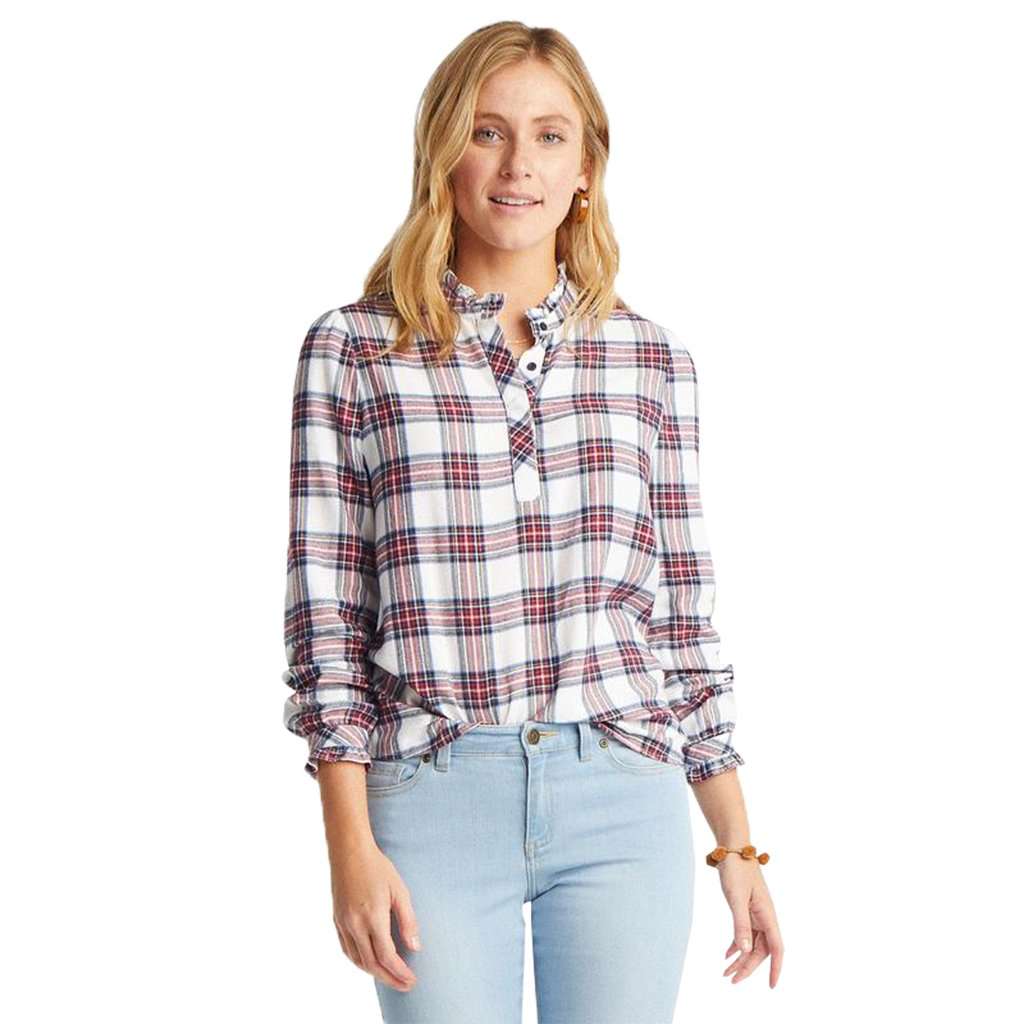 Leslie Wintertime Plaid Top by Southern Tide - Country Club Prep