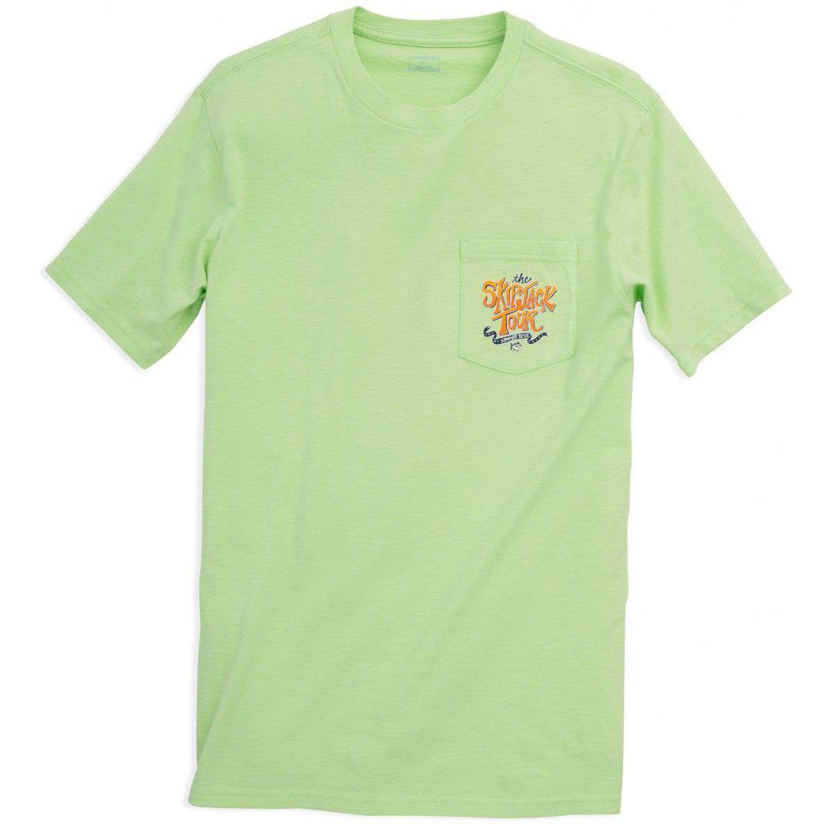 The Skipjack Tour Tee-Shirt in Lime Green by Southern Tide - Country Club Prep