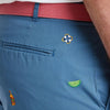 Island Canvas Short with Tequila, Salt & Lime in Dark Denim by Castaway Clothing - Country Club Prep