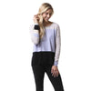 Rock Star Colorblock Cashmere Sweater in Opal by Lisa Todd - Country Club Prep