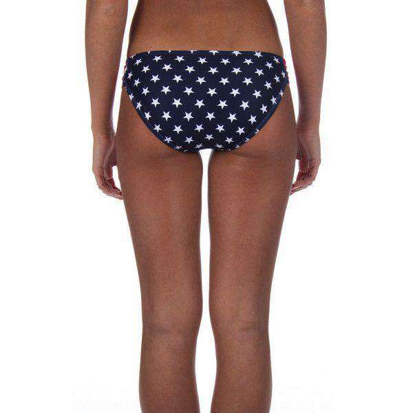 Star Spangled Bandeau Bottom in Navy Star by Lauren James - Country Club Prep