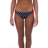 Star Spangled Bandeau Bottom in Navy Star by Lauren James - Country Club Prep