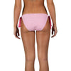 Pink Seersucker Tie Side Bikini Bottom by Lauren James - Country Club Prep