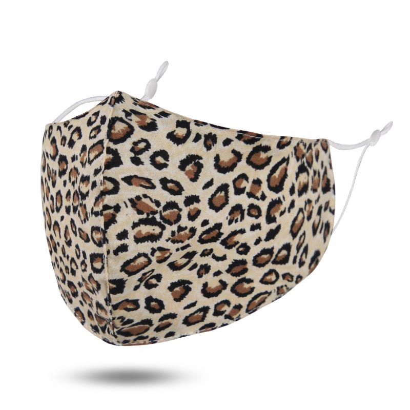 Leopard Print Cotton Mask by Queen Designs - Country Club Prep
