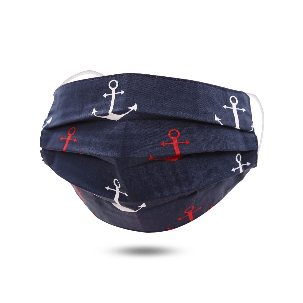 Anchor Cotton Mask by Queen Designs - Country Club Prep