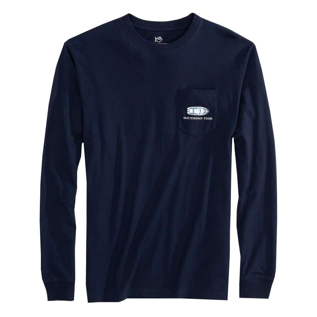 Long Sleeve Holiday Waves T-Shirt by Southern Tide - Country Club Prep