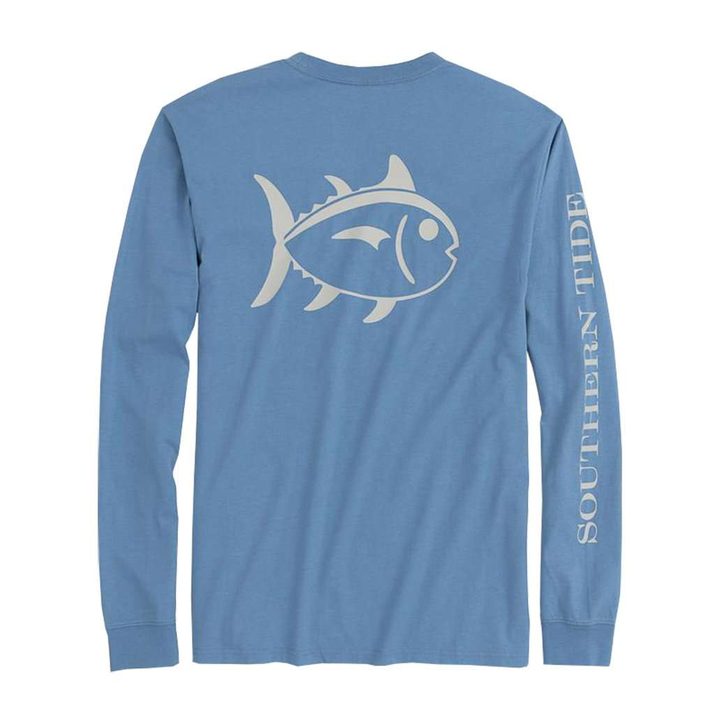 Long Sleeve Outline Skipjack T-Shirt by Southern Tide - Country Club Prep