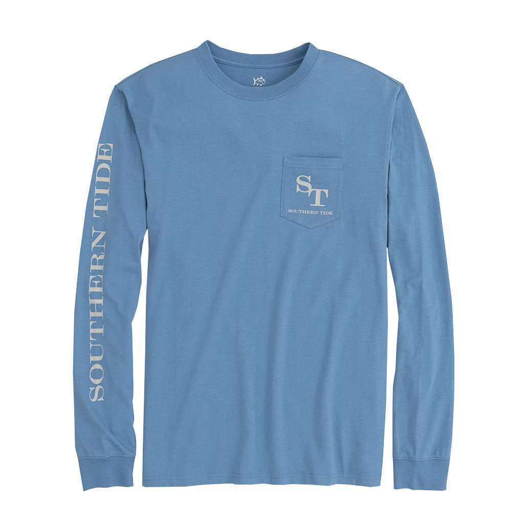 Long Sleeve Outline Skipjack T-Shirt by Southern Tide - Country Club Prep