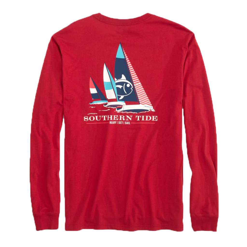Long Sleeve Ready, Set, Sail T-Shirt by Southern Tide - Country Club Prep