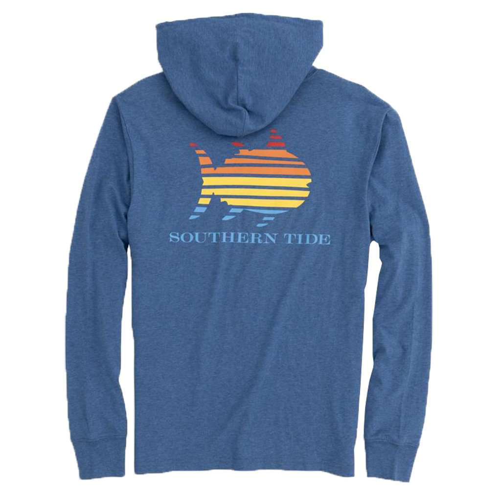 Long Sleeve Skipjack Gradient T-Shirt Hoodie by Southern Tide - Country Club Prep