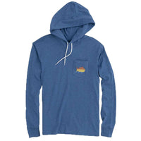 Long Sleeve Skipjack Gradient T-Shirt Hoodie by Southern Tide - Country Club Prep