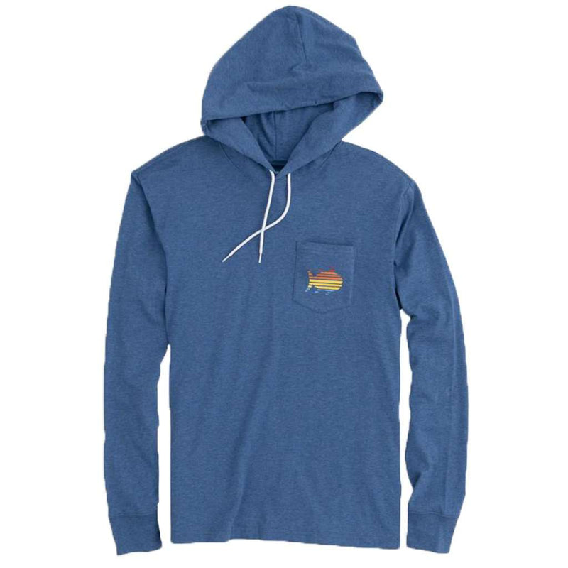 Long Sleeve Skipjack Gradient T-Shirt Hoodie by Southern Tide - Country Club Prep