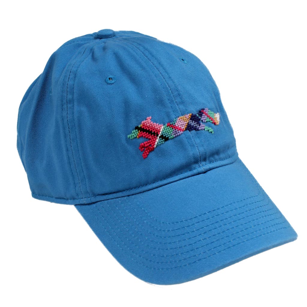 Country Club Prep "Longshanks" Needlepoint Hat in Royal Blue by Smathers & Branson - Country Club Prep