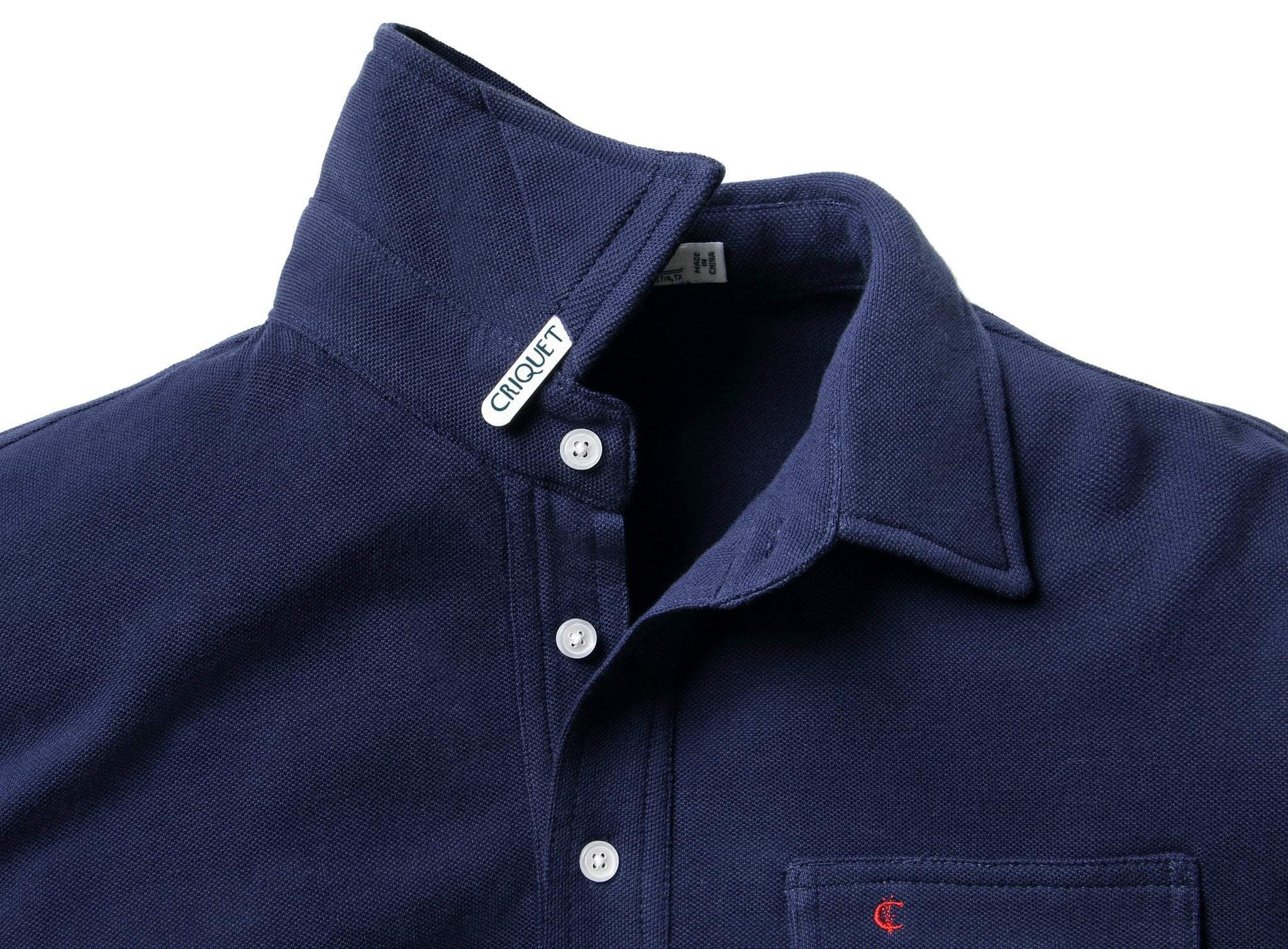 Long Sleeve Players Shirt in Peacoat Navy by Criquet - Country Club Prep