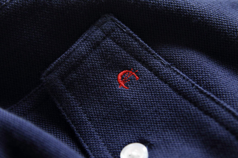 Long Sleeve Players Shirt in Peacoat Navy by Criquet - Country Club Prep