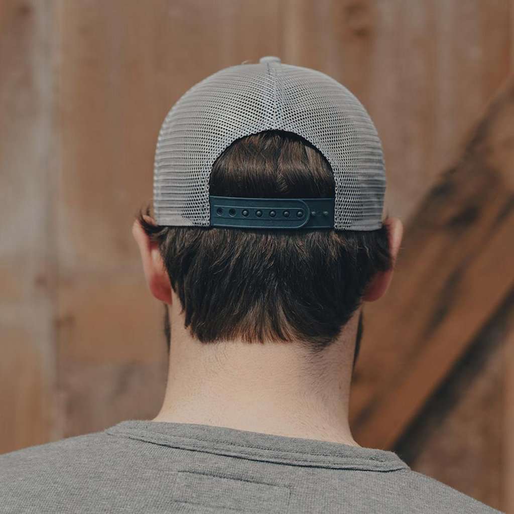 Leather Patch Trucker Cap by The Normal Brand - Country Club Prep