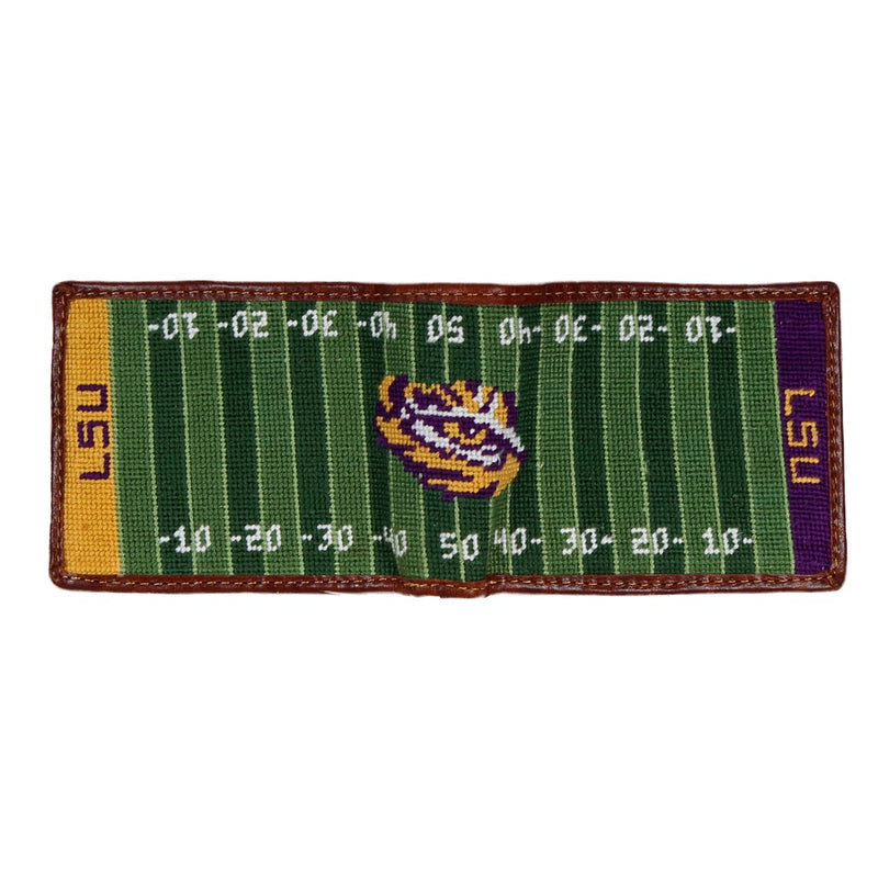 LSU Tiger Stadium Needlepoint Wallet by Smathers & Branson - Country Club Prep