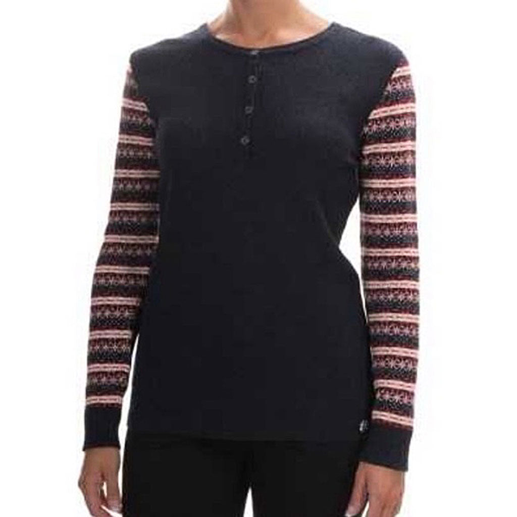 Landry Knit Fair Isle Thermal Henley by Barbour - Country Club Prep