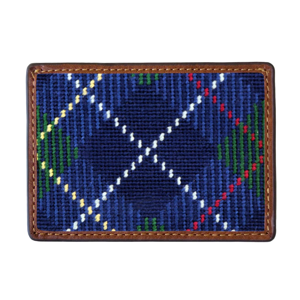 McLeod Tartan Plaid Needlepoint Credit Card Wallet by Smathers & Branson - Country Club Prep