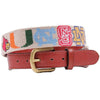 ACC Needlepoint Belt in Stone by Smathers & Branson - Country Club Prep