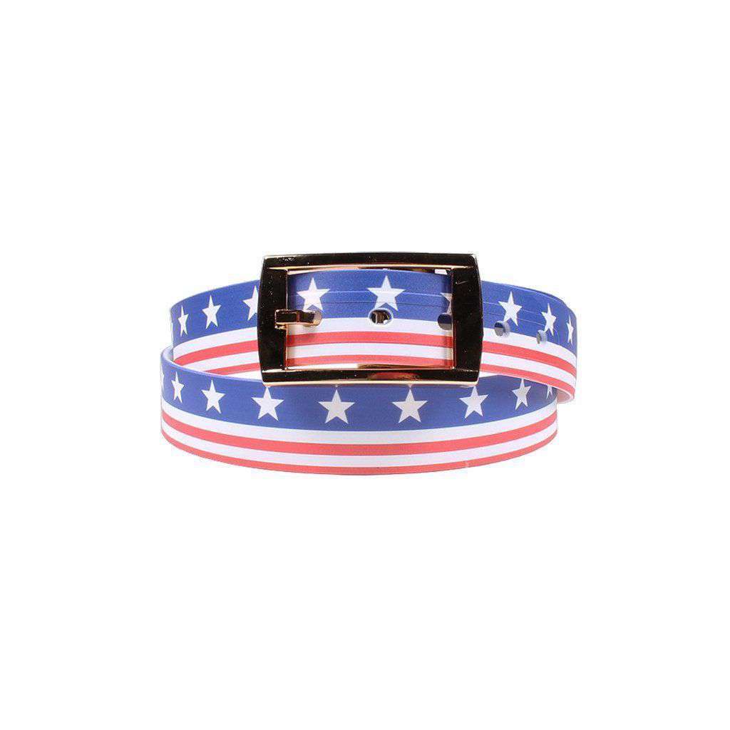 Americana Throwback Belt with Gold Chrome Buckle by C4 Belts - Country Club Prep