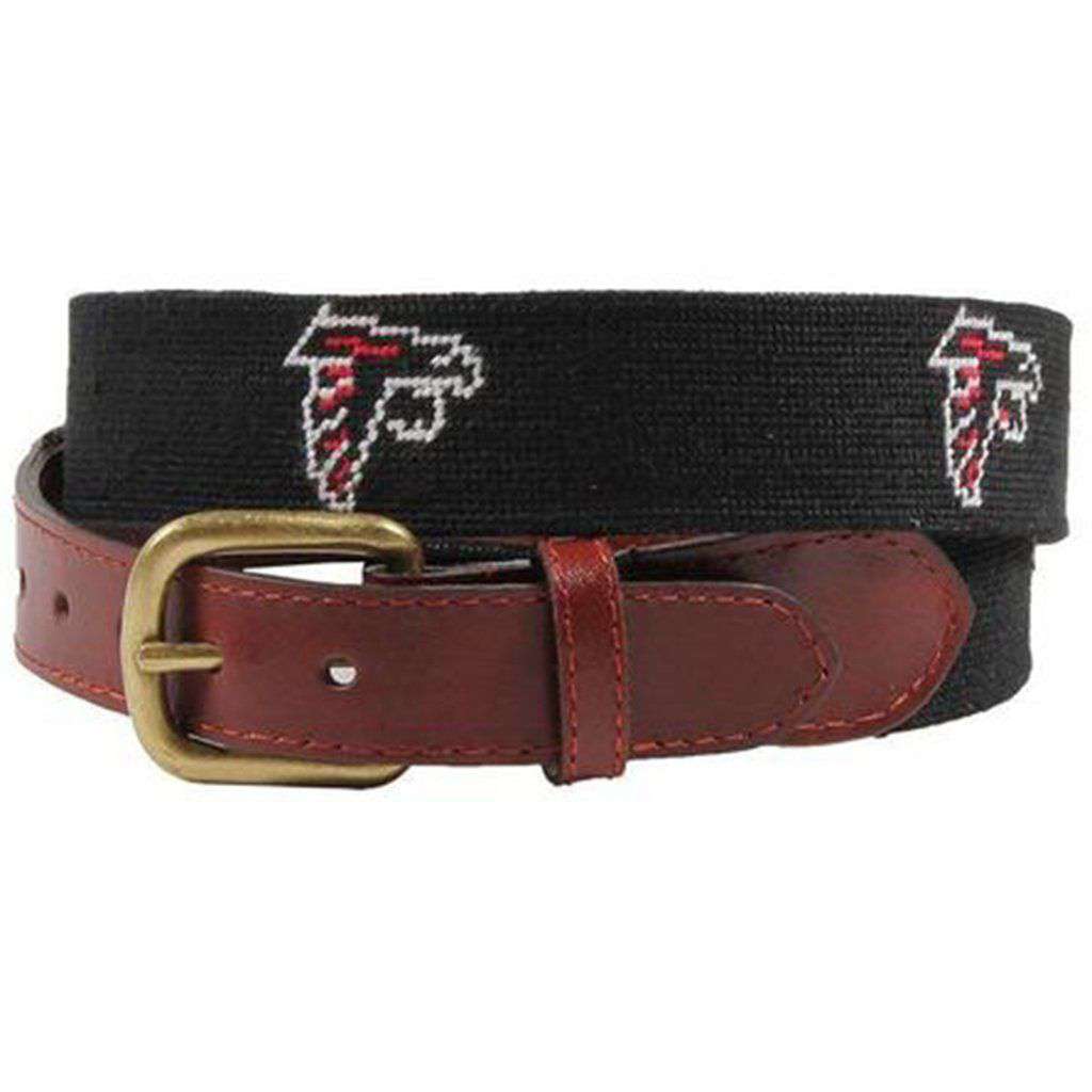 Atlanta Falcons Needlepoint Belt by Smathers & Branson - Country Club Prep