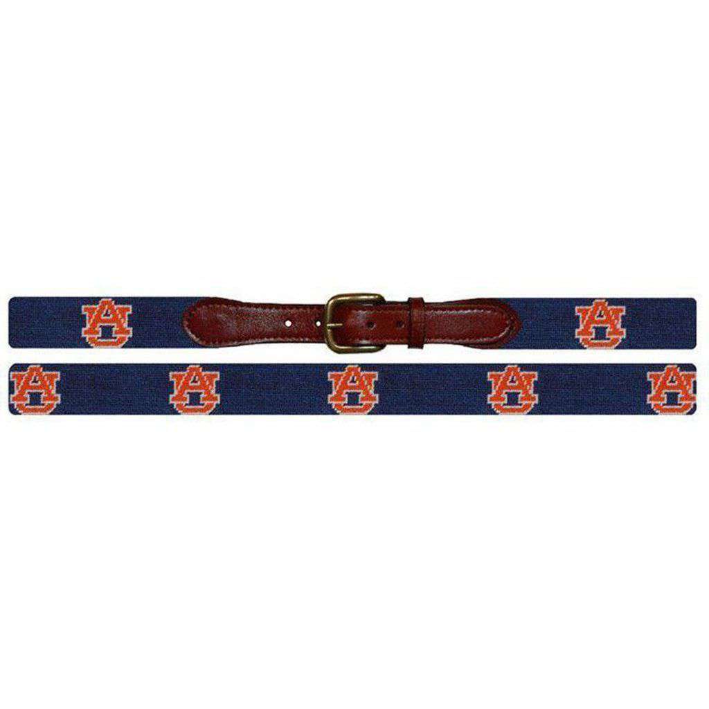 Smathers and Branson Auburn Needlepoint Belt in Navy – Country
