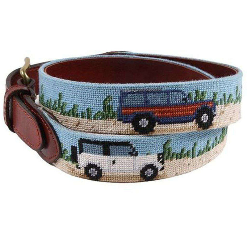 Beach Truck Needlepoint Belt by Smathers & Branson - Country Club Prep