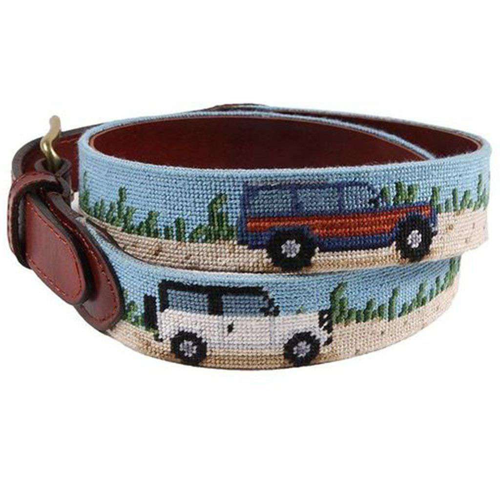 Beach Truck Needlepoint Belt by Smathers & Branson - Country Club Prep