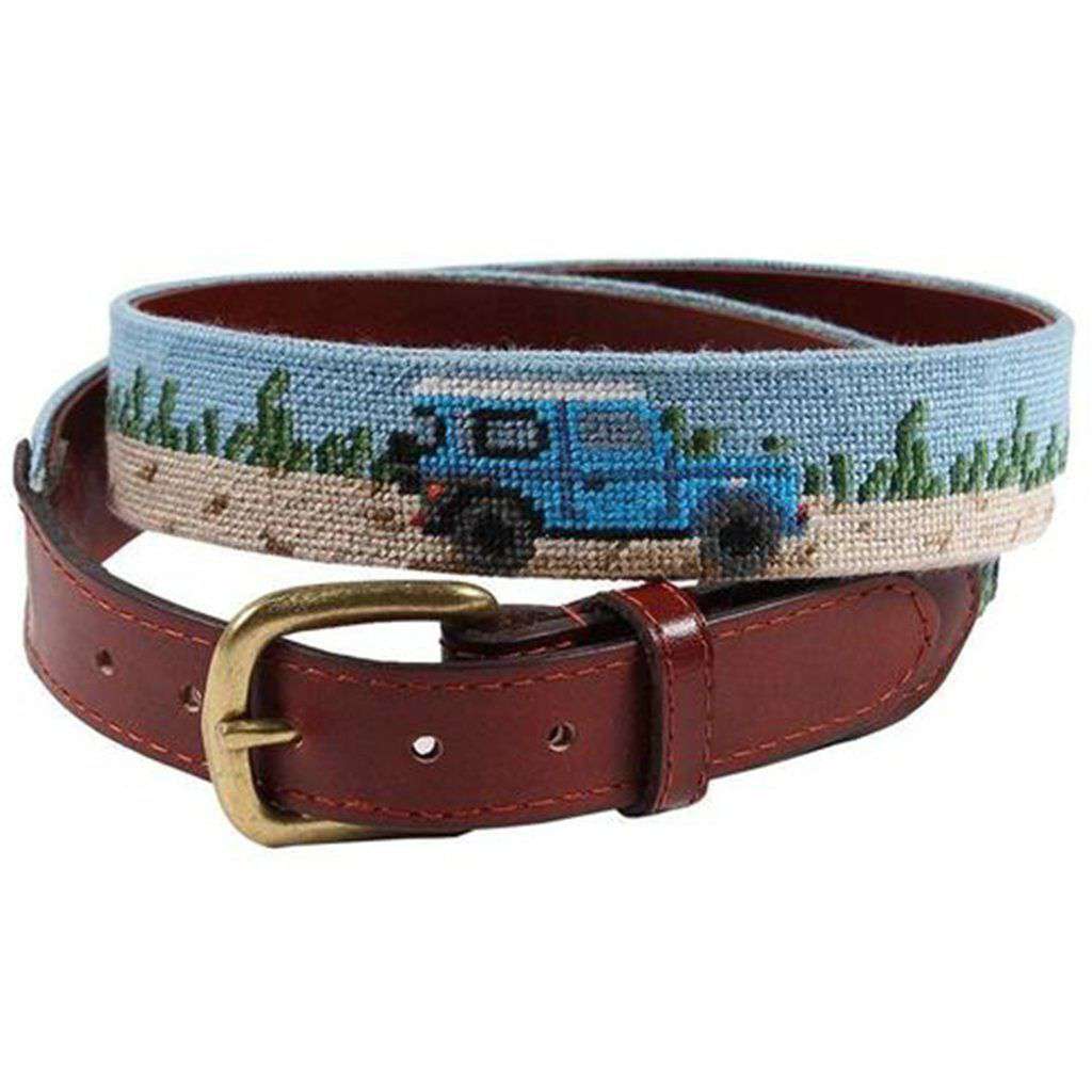 Beach Truck Needlepoint Belt by Smathers & Branson - Country Club Prep