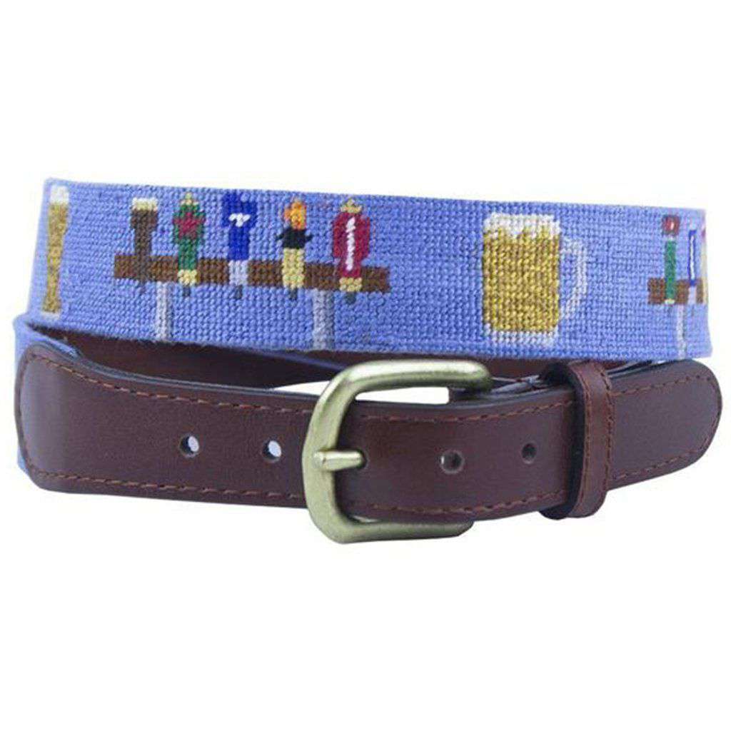 Beer Taps Needlepoint Belt by Smathers & Branson - Country Club Prep