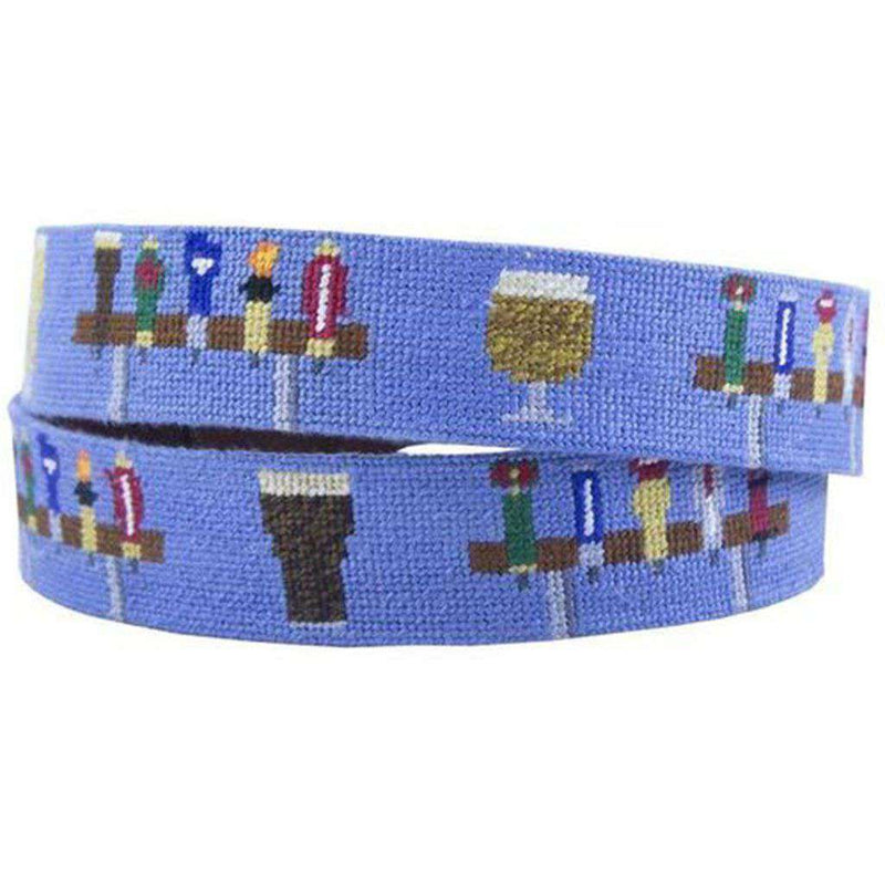 Beer Taps Needlepoint Belt by Smathers & Branson - Country Club Prep