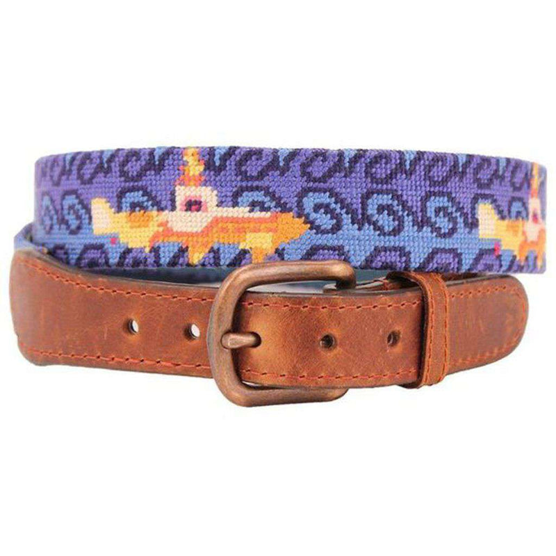 Parlour Beneath the Waves Needlepoint Belt – Country Club Prep