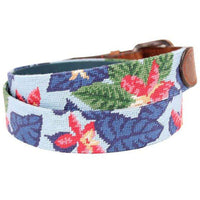Blue Hawaii Needlepoint Belt by Smathers & Branson - Country Club Prep