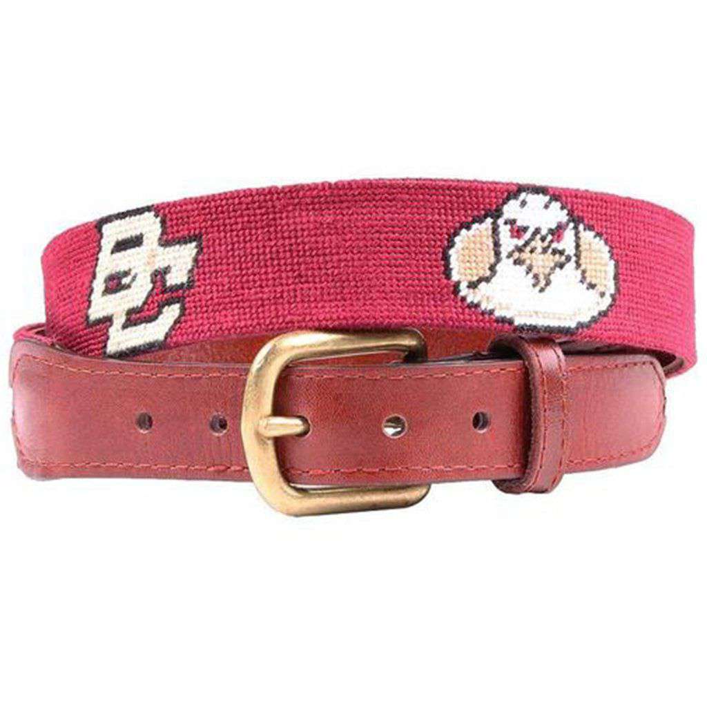 Boston College Needlepoint Belt by Smathers & Branson - Country Club Prep