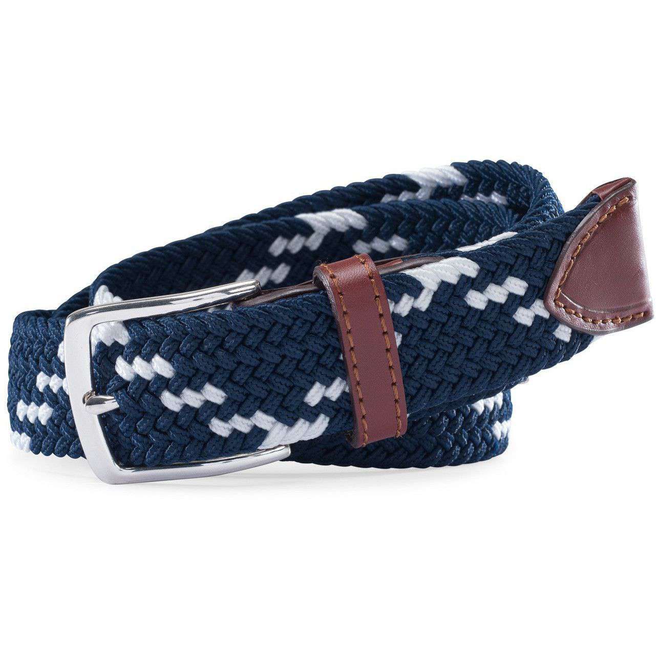 Braided Web Belt in True Navy by Southern Tide - Country Club Prep
