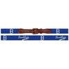 Brooklyn Dodgers Cooperstown Needlepoint Belt in Blue by Smathers & Branson - Country Club Prep