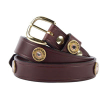 Cannon's Point Multi Shotgun Shell Belt in Brown Leather by Over Under Clothing - Country Club Prep