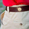 Cannon's Point Multi Shotgun Shell Belt in Brown Leather by Over Under Clothing - Country Club Prep