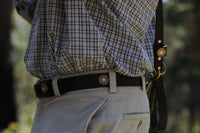 Cannon's Point Multi Shotgun Shell Belt in Brown Leather by Over Under Clothing - Country Club Prep