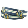 Captain's Needlepoint Belt in Grey by Smathers & Branson - Country Club Prep