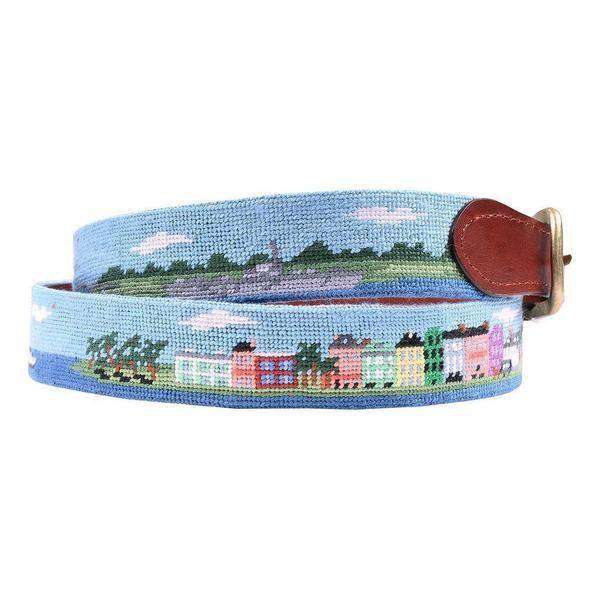 Charleston Scene Needlepoint Belt by Smathers & Branson - Country Club Prep