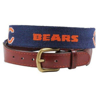 Smathers & Branson Chicago Bears Needlepoint Belt Country Club Prep Smathers & Branson Chicago Bears Needlepoint Belt Country Club Prep